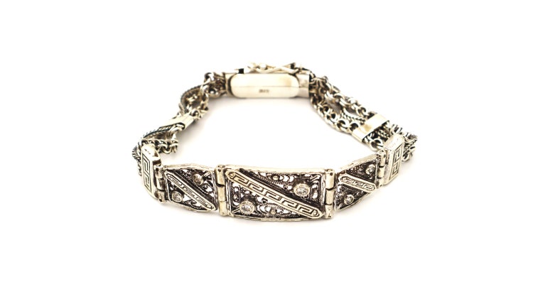 Griechisches Armband mit Sterling Silber 925