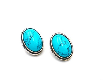 Greek earrings | Turquoise gemstone | Byzantine style