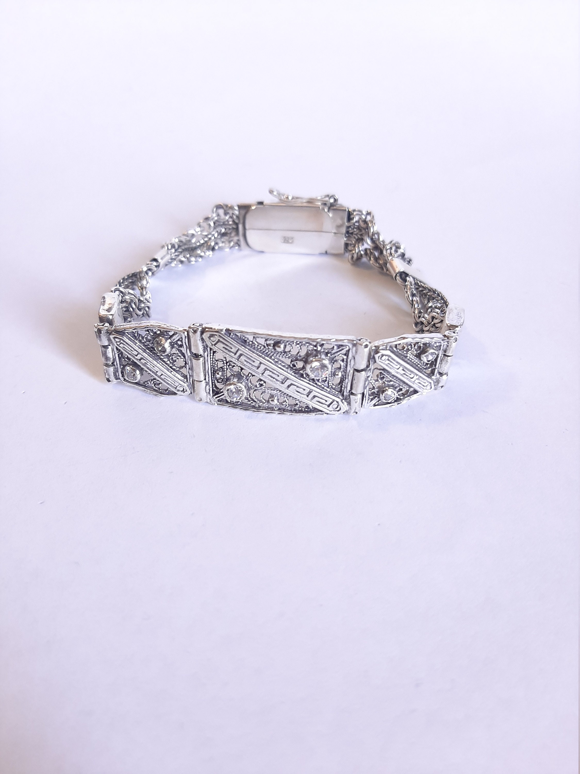 Greek bracelet with sterling silver 925 Etsy