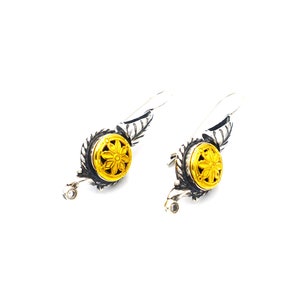 Greek earrings | Sterling silver 925 | 24K gold plated