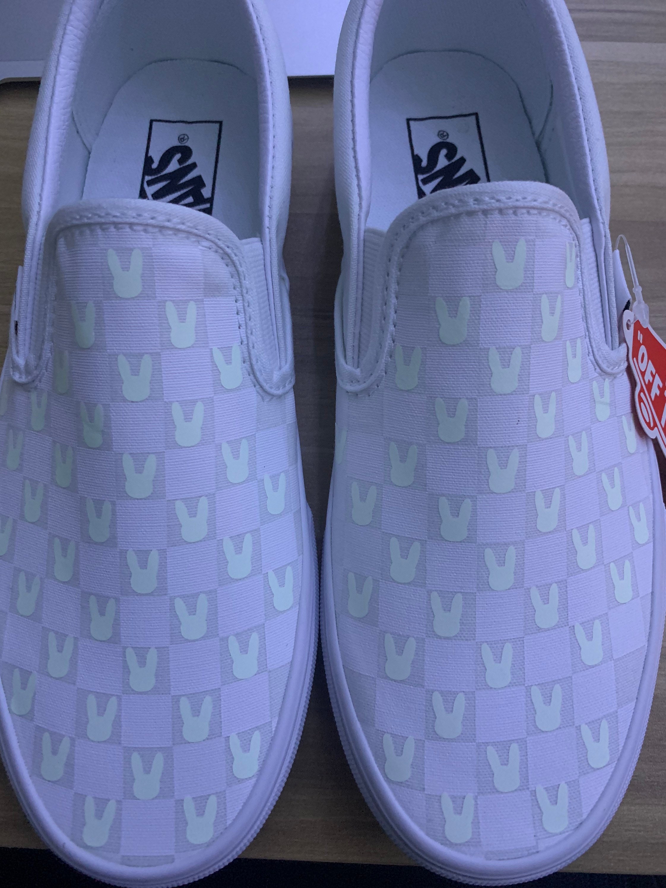 Bad Bunny Custom Checkerboard Vans Etsy