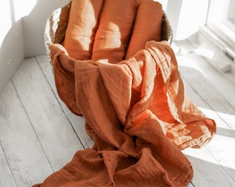 burnt orange swaddle