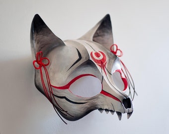 キツネの頭蓋骨マスク - キツネII | キツネマスク LARP GN ファーリー 獣人 ロールプレイ コスプレ ハロウィン コスチューム 変装