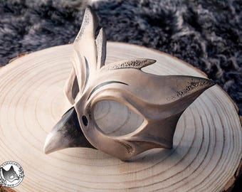 Owl Skull mask - Kurotsu | mask owl bird larp gn furry roleplay cosplay