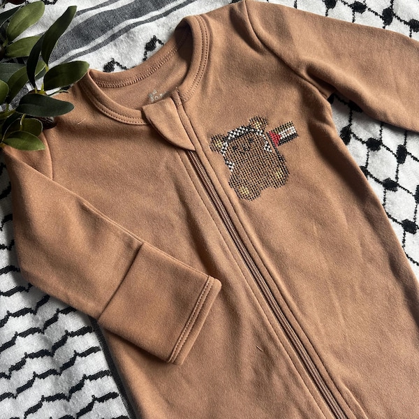 Palestinian Heart Baby Sleeper/ Pajama