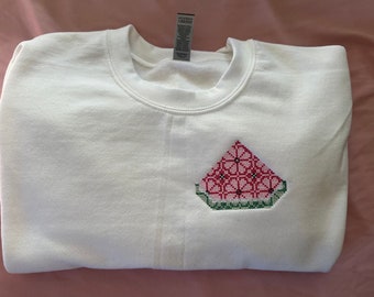 Watermelon Tatreez Sweater