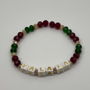 Fa La La Bracelet, Christmas Bracelet, Holiday Bracelet, Festive Bracelet, Gift Idea, Christmas Gift, Stocking Stuffer