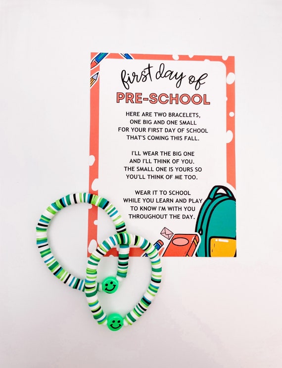 Braccialetti Mamma E Figlia Cuore - Set 2 Pezzi Per Primo Giorno Di Scuola, Regalo Tocco Di Cuore - Foto 7