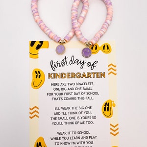 Back to School Bracelet Set, First Day of School Bracelet, Mama and Me Bracelets, Mommy and Me Bracelets, Back to School Gift,Kids Bracelets