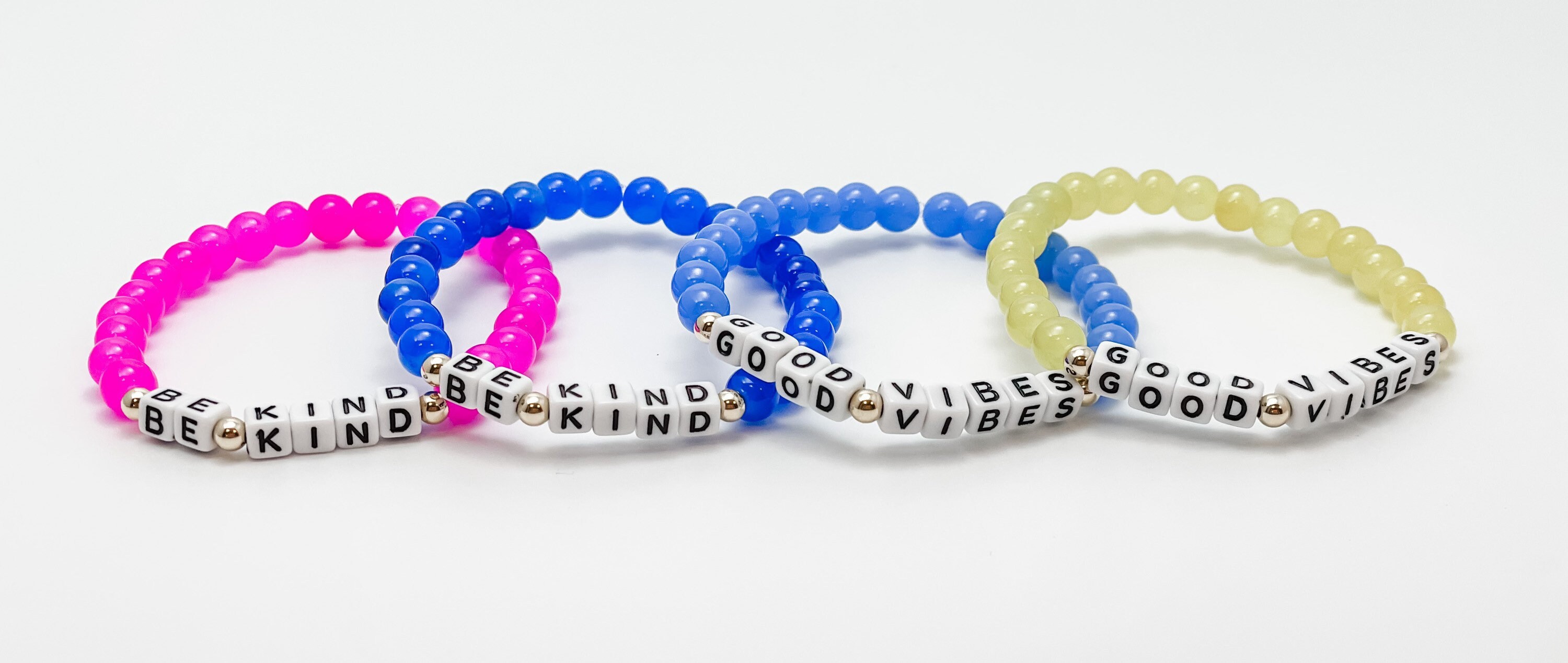 Good Vibes Only Bracelet in White