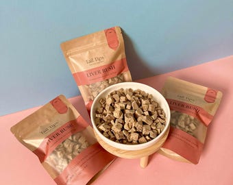UK-Chicken Liver- 100% Freeze-dried treats for Cats and Dogs- 50g pouch
