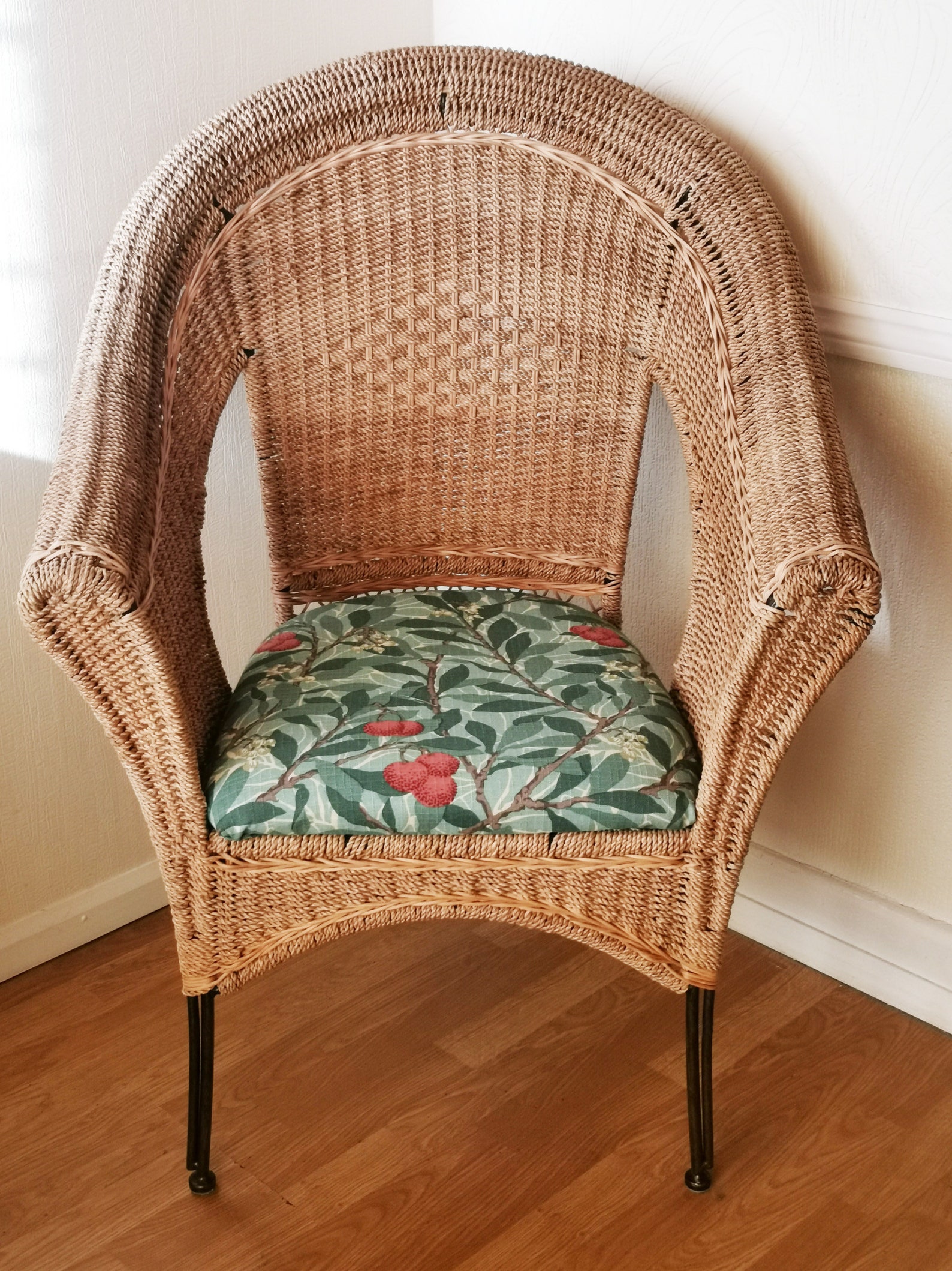 Beautiful William Morris Wicker Tub Chair Etsy UK