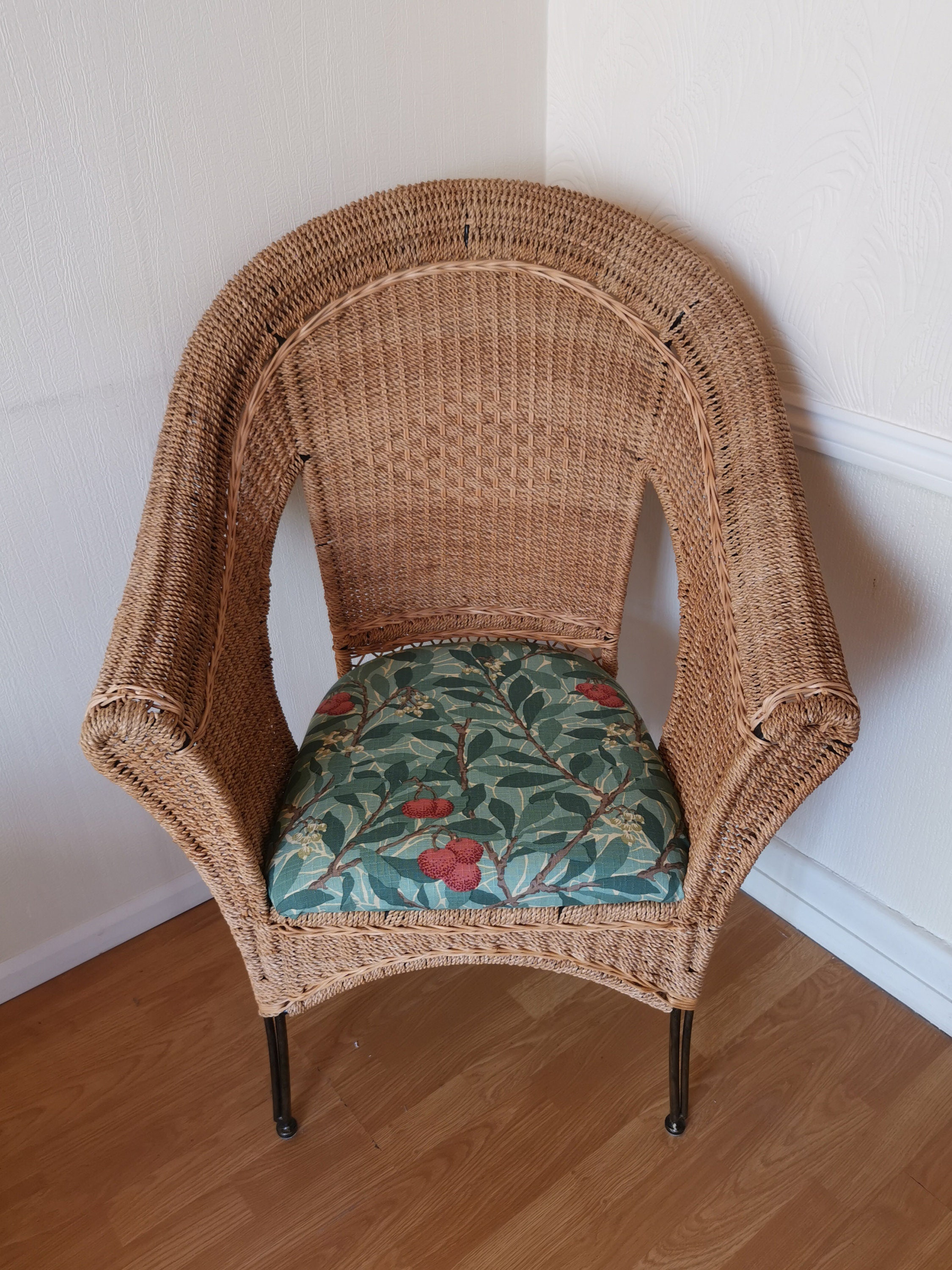 Beautiful William Morris Wicker Tub Chair Etsy UK