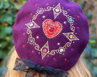 SUGAR RUNE Czekolada Wanilia cosplay Beret Kapelusz Serca Magiczna dziewczyna