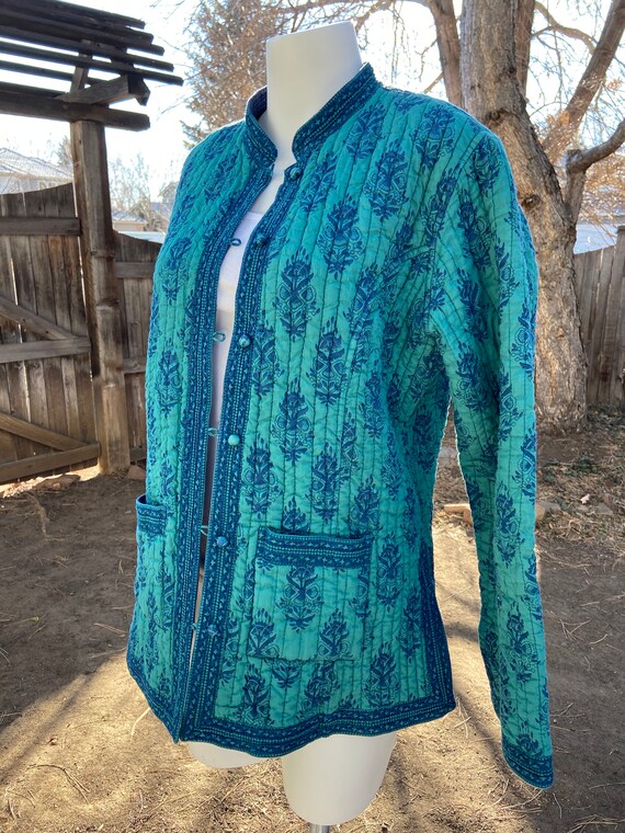 Vintage Indian Gauze Quilted Jacket