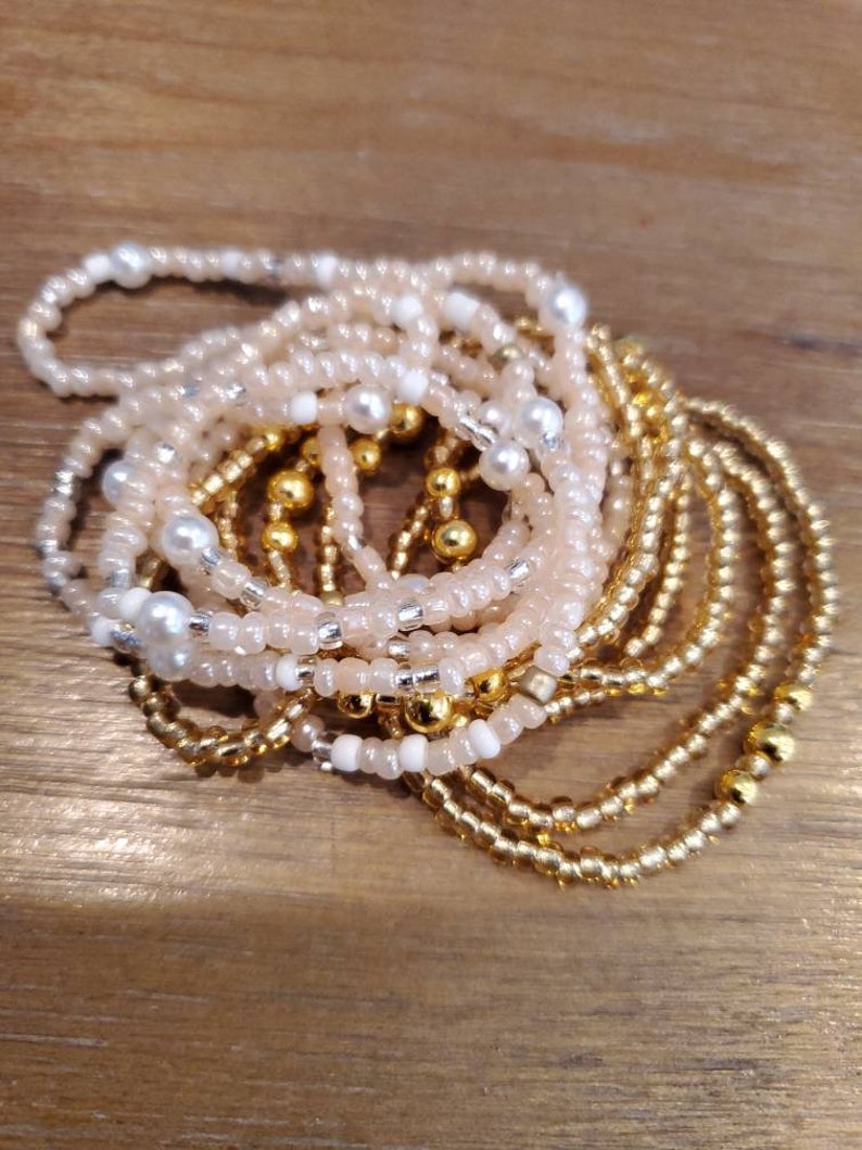 PLUS SIZE WAISTBEADS Elastic Waist Beads Waistbeads Elastic Etsy