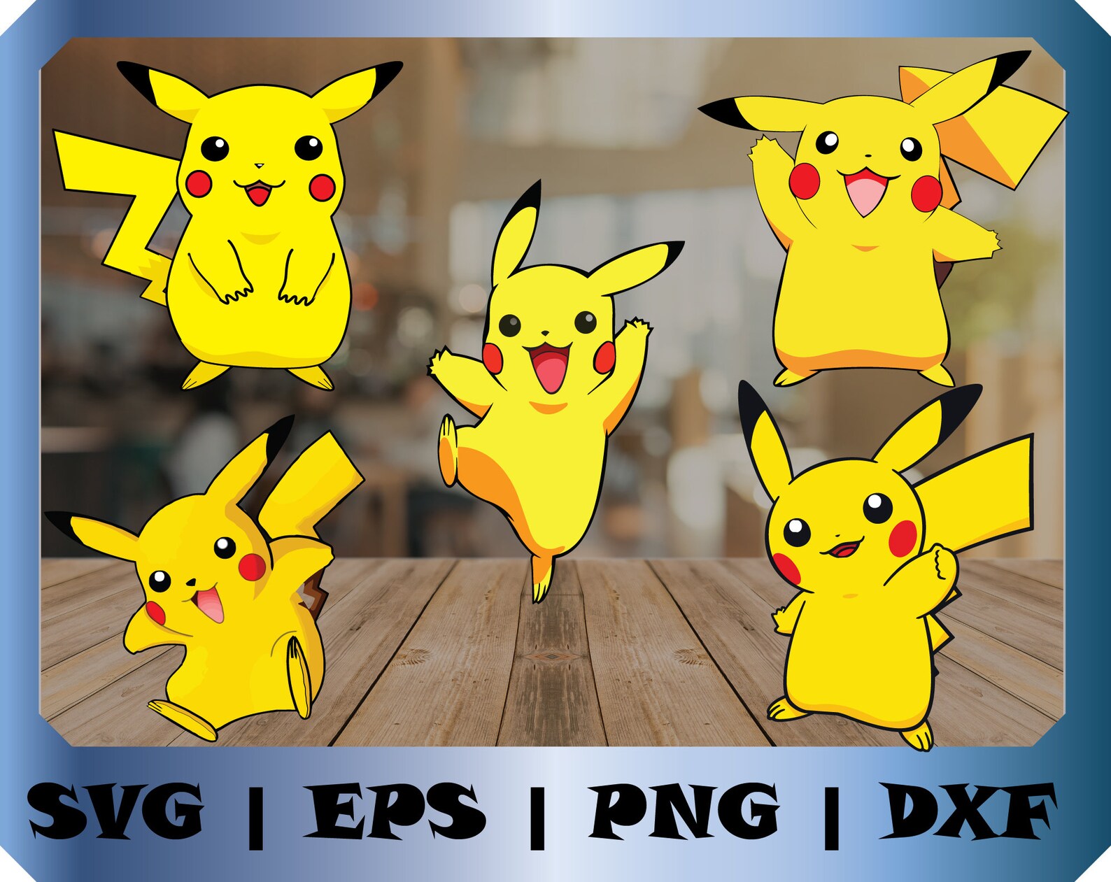 Pikachu svg. Pokemon svg. Pokemon Clipart Bundle. Pokemon | Etsy