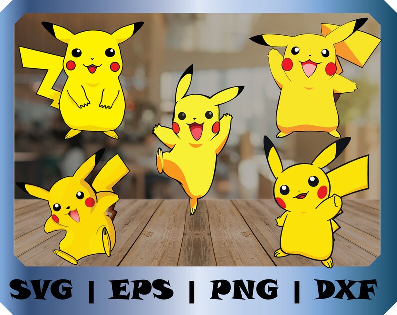 Download Pikachu svg. Pokemon svg. Pokemon Clipart Bundle. Pokemon | Etsy