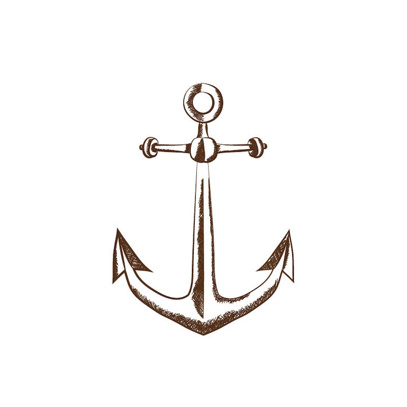 Download Vintage Anchor SVG Cricut Cutting File Anchor Monogram | Etsy