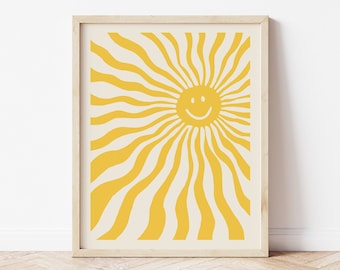 Vintage Original 1970s Smiles Are You're Personal Sunshine Poster