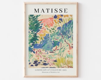 Matisse Landscape at Collioure Print, Vintage Colorful Wall Art (Digital Download)