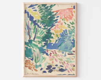 Henri Matisse Landscape Print, Vintage Colorful Wall Art (Printed Poster)