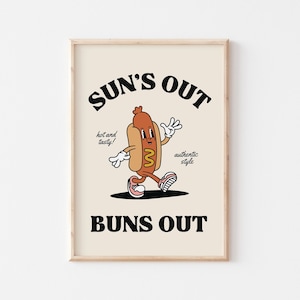 Retro, 70er Jahre Hotdog Grill Poster, Plakat, Plakat, Plakat, Plakat, Retro, Kunst Dekor, 70er Jahre Grill, Illustration, Illustration