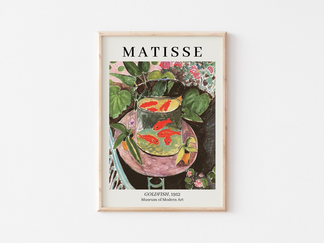 Matisse Goldfish Print, Printable Fine Art, Modern Colorful Wall Art ...