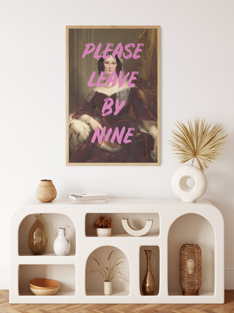 Entryway Wall Art Please Leave by Nine Quote Art Vintage Etsy
