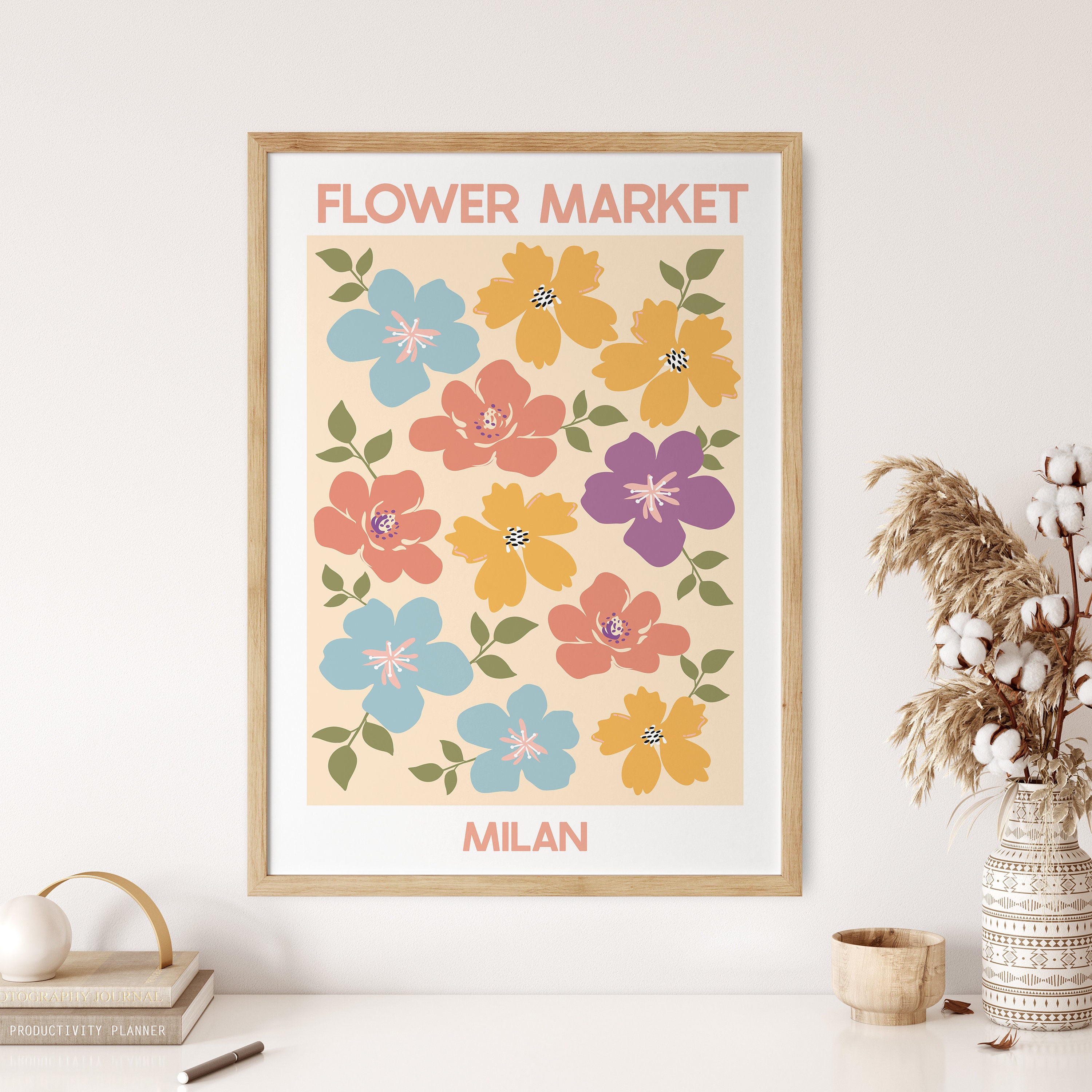 Abstract Floral Art Prints, Flower Market Gallery Wall Set - Etsy