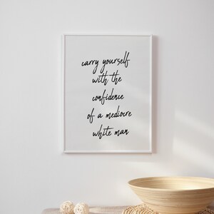 Feminist Empowerment Quote Print (Digital Download) image 3