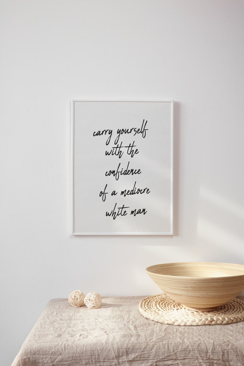 Feminist Empowerment Quote Print (Digital Download) image 3