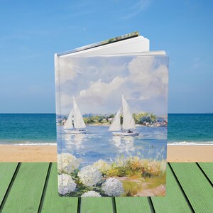 Happy Sails Journal - Personalized Memory, Reflection Notebook, Gift for Loved Ones, Emotional Keepsake Journal