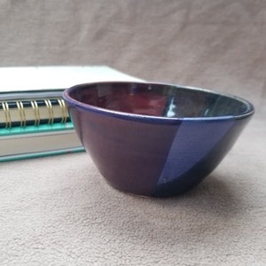 Red, Black and Blue Ceramic Bowl