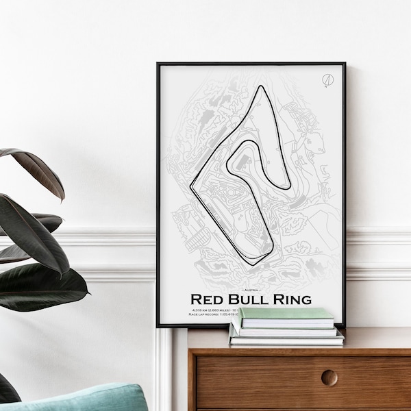 Red Bull Ring Austria circuit GP F1 poster, Formula 1 poster, Formula 1 print, F1 track print, F1 racing gift, F1 Gift, F1 circuit, F1 print