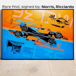 Signed by Andreas Stella, MCL36 Mclaren, memorabilia, F1, Formula-1, F1 Posters, F1 Art, Formula 1 Wall Art, Gifts for Him, Motorsport