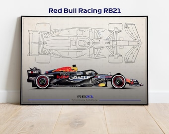 イッツァページ REDBULL RB21 Red Bull F1 Technical Drawing – Verstappen and Tsunoda