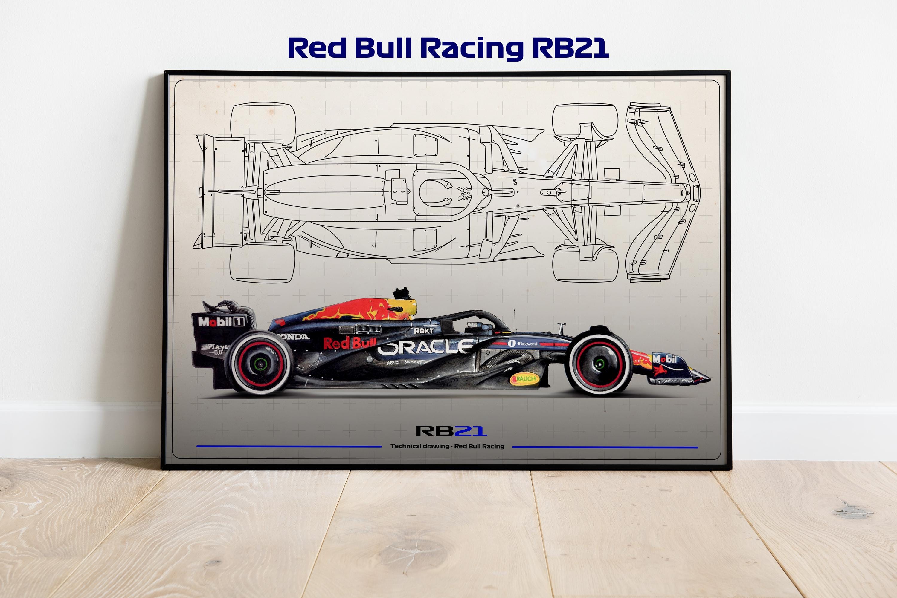 RB21 Red Bull F1 Technical Drawing – Verstappen and Tsunoda