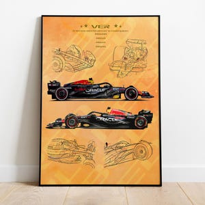 Max Verstappen 2024 Champion, orange army, RB20 Red Bull Racing, Verstappen, Formula-1, F1 Posters, F1 Art, Formula 1 Wall Art Gifts for Him