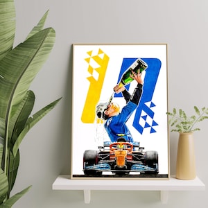 Lando Norris, 2020 Formula-1 McLaren team drawing, F1, Formula-1, F1 Posters, F1 Art, Formula 1 Wall Art, Gifts for Him, Motorsport,