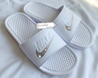 white benassi slides