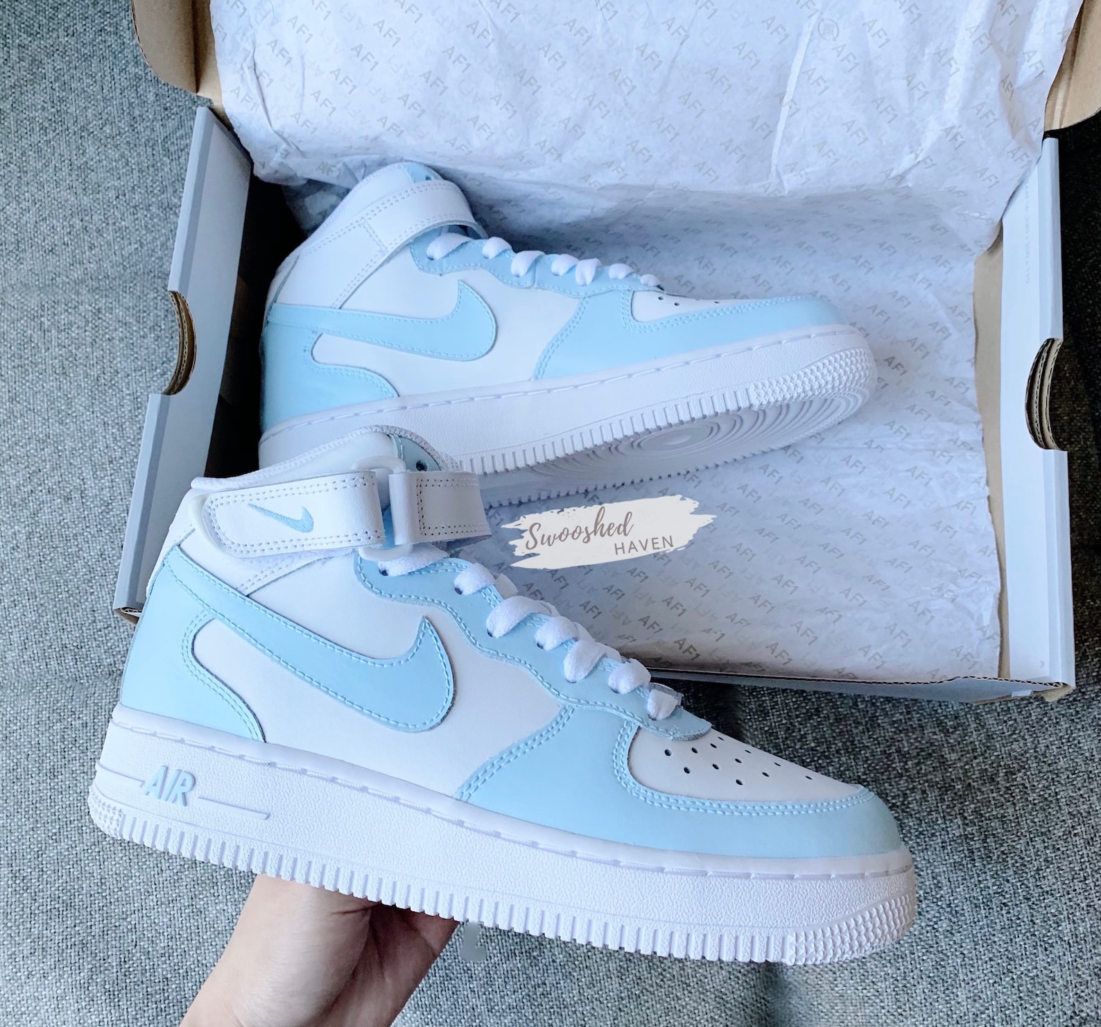 nike air force 1 womens baby blue