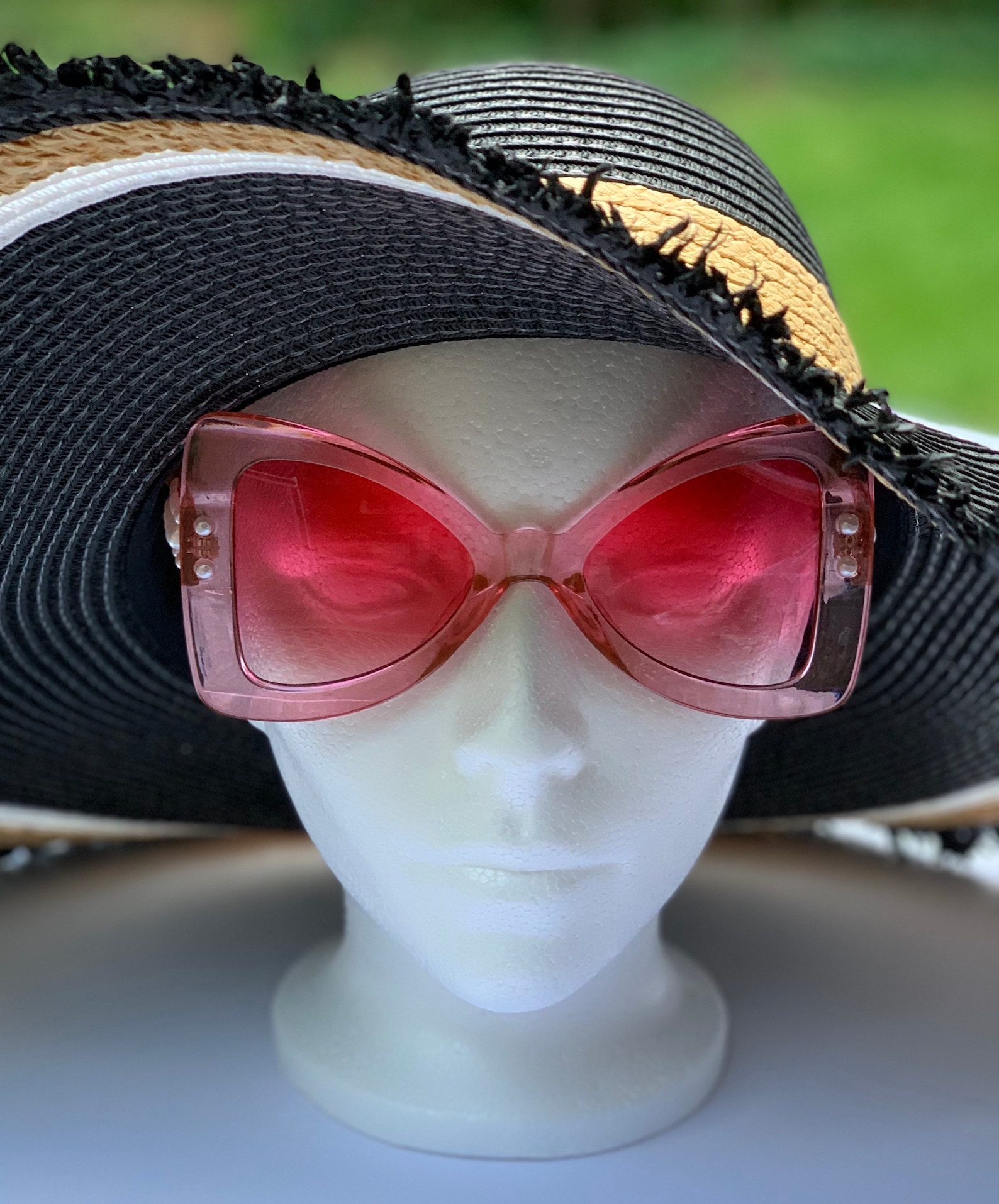 Pink Pearl Sunglasses Etsy