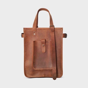 Handmade Woman Tote Bag, Leather Handles For Woman, Daily Shoulder Bag, Gift for her, Gift For Birthday, Personalized