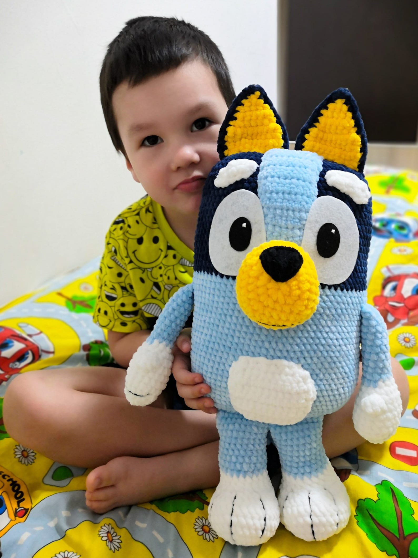 Custom Bluey stuffed animal amigurumi personalized toy dog | Etsy