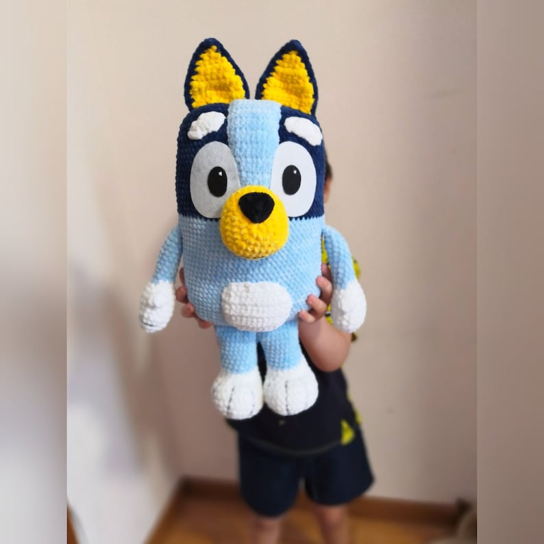 Bluey stuffed animal amigurumi toy dog plush crochet cartoon | Etsy