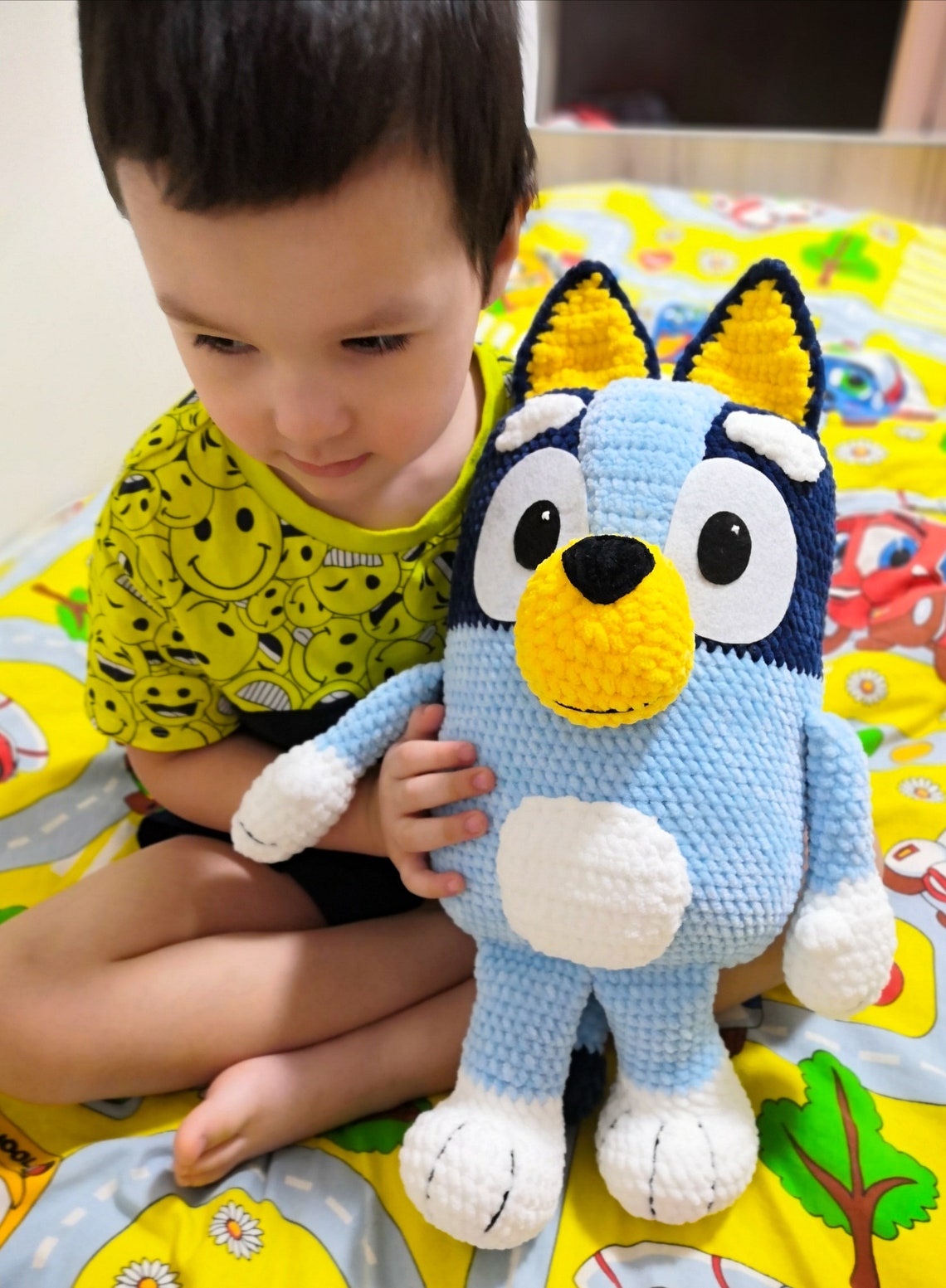 Custom Bluey stuffed animal amigurumi personalized toy dog | Etsy