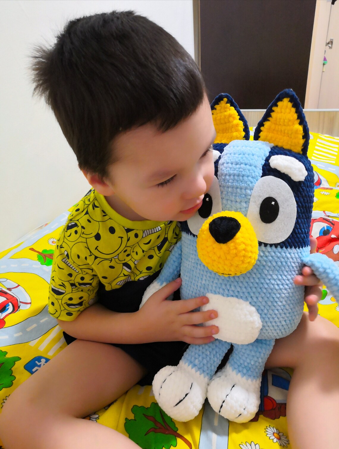 Bluey Stuffed Animal Amigurumi Toy Dog Plush Crochet Cartoon | Etsy