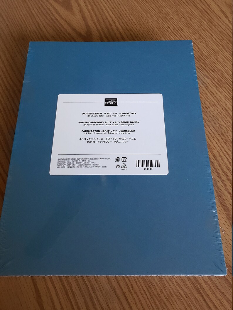 Stampin' Up Classic Cardstock 24 pack weight 8.5x11 80 lb Retired