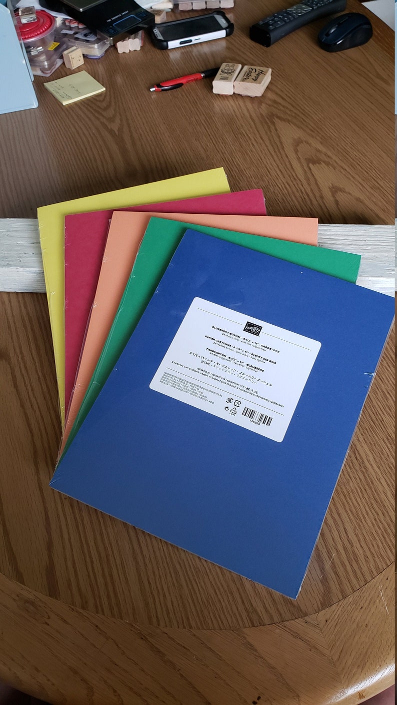 Stampin' Up Classic Cardstock 24 pack 8.5x11 80 lb. Etsy